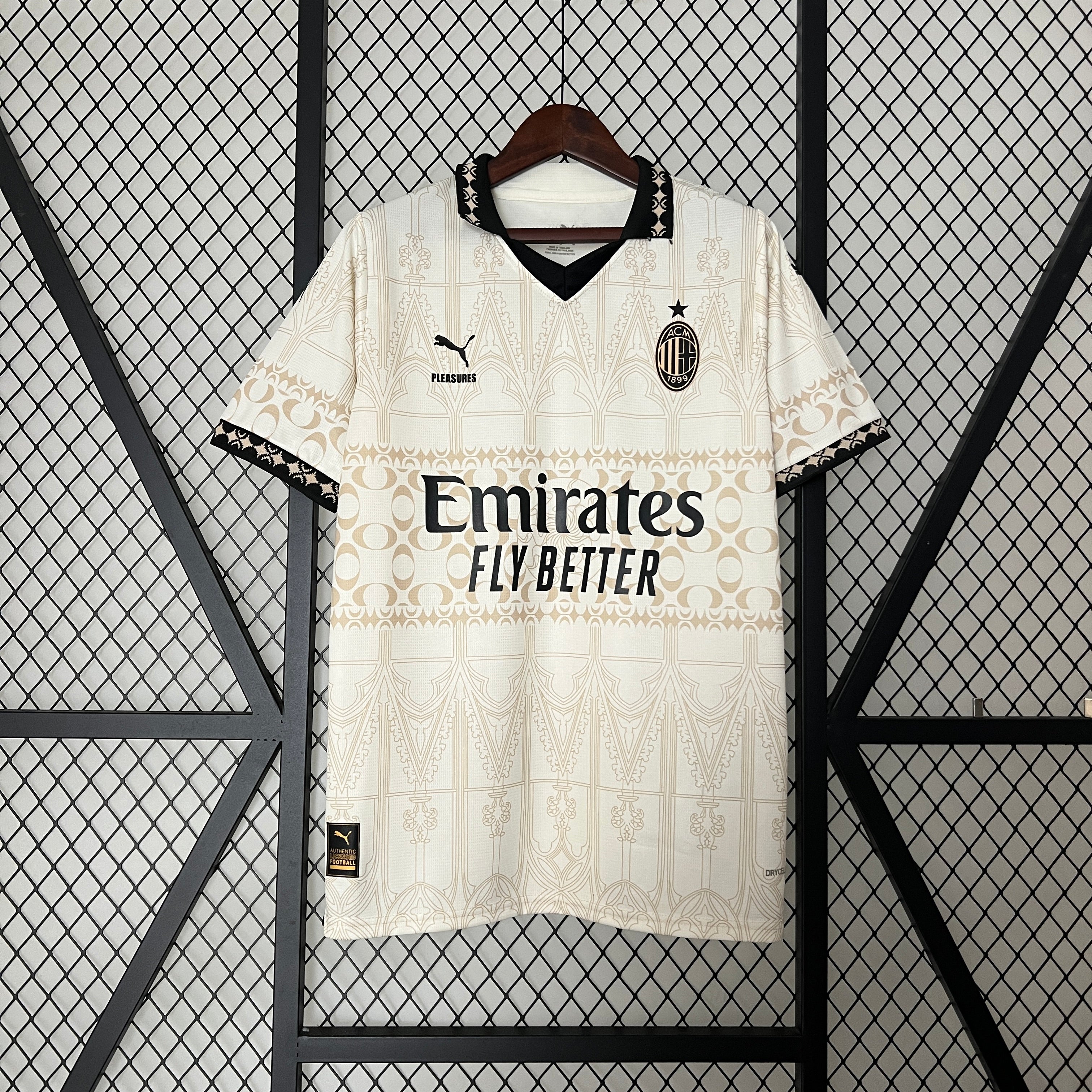 Maillot Concept AC Milan x Pleasure Blanc 2023-2024